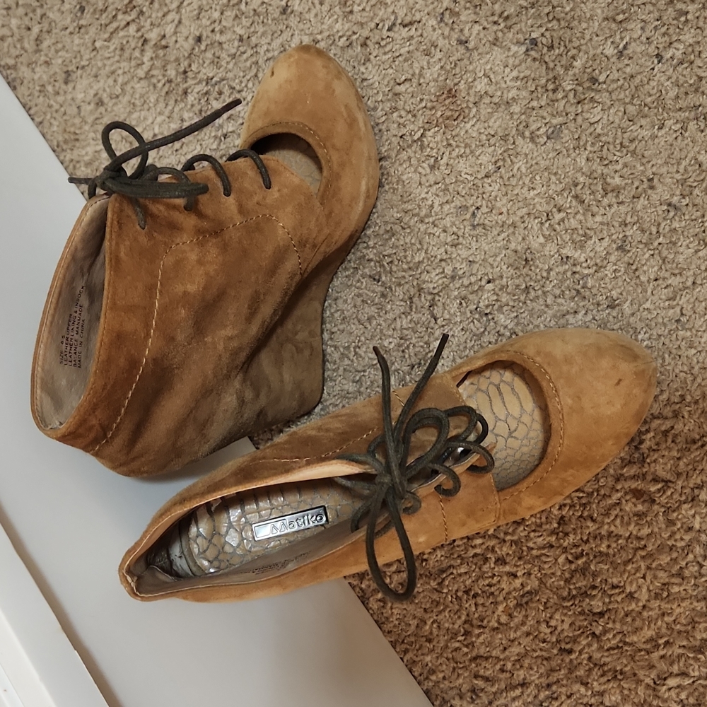 Designer Wedge Booties
